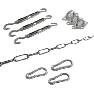 bevestigingsset driehoekig schaduwdoek